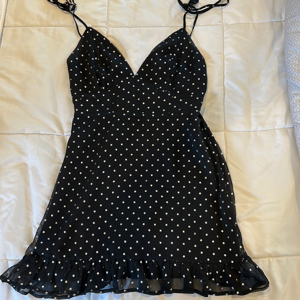 Black star mini dress